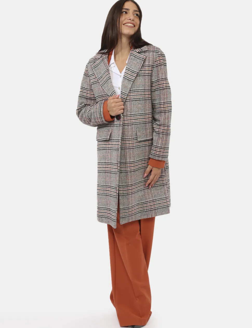 Cappotto Materica Grigio
