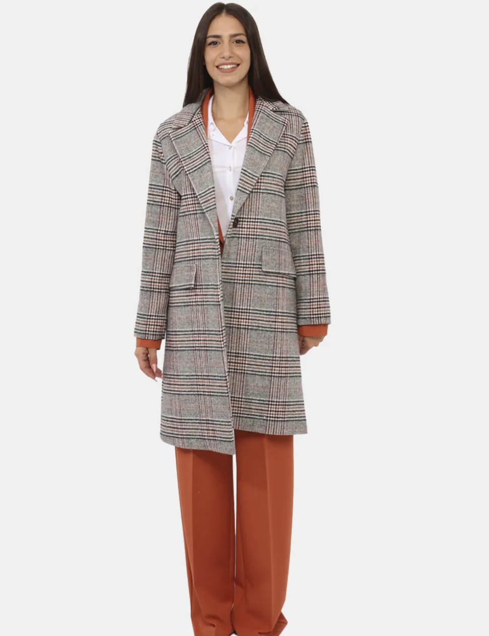 Cappotto Materica Grigio