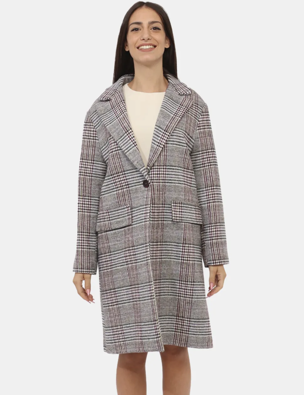 Cappotto Materica Grigio
