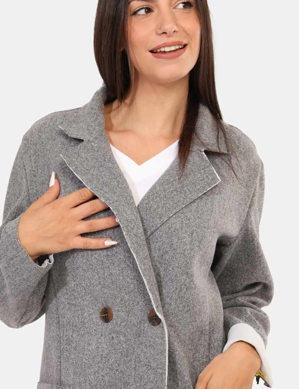 Cappotto Rue De Clerie Grigio