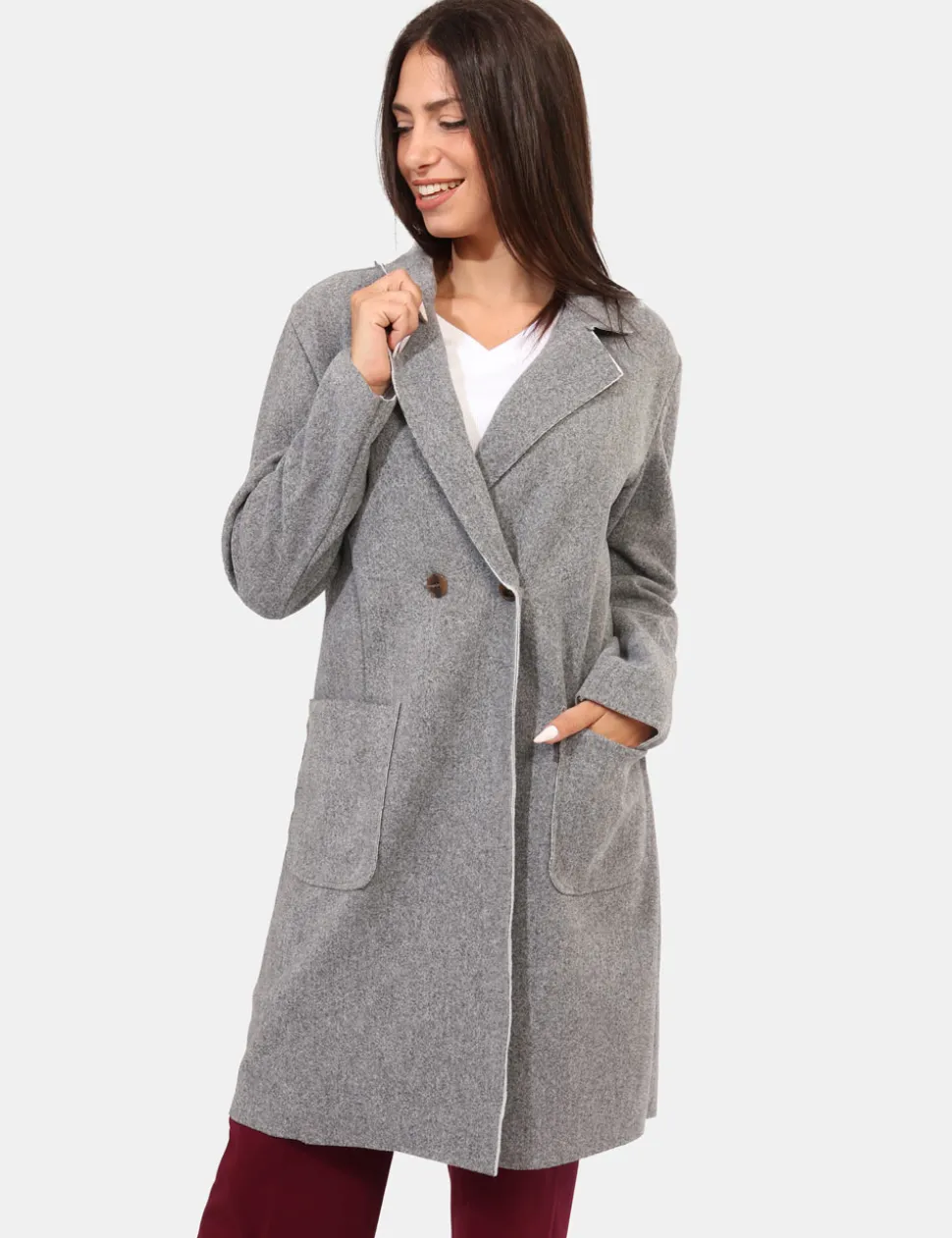 Cappotto Rue De Clerie Grigio