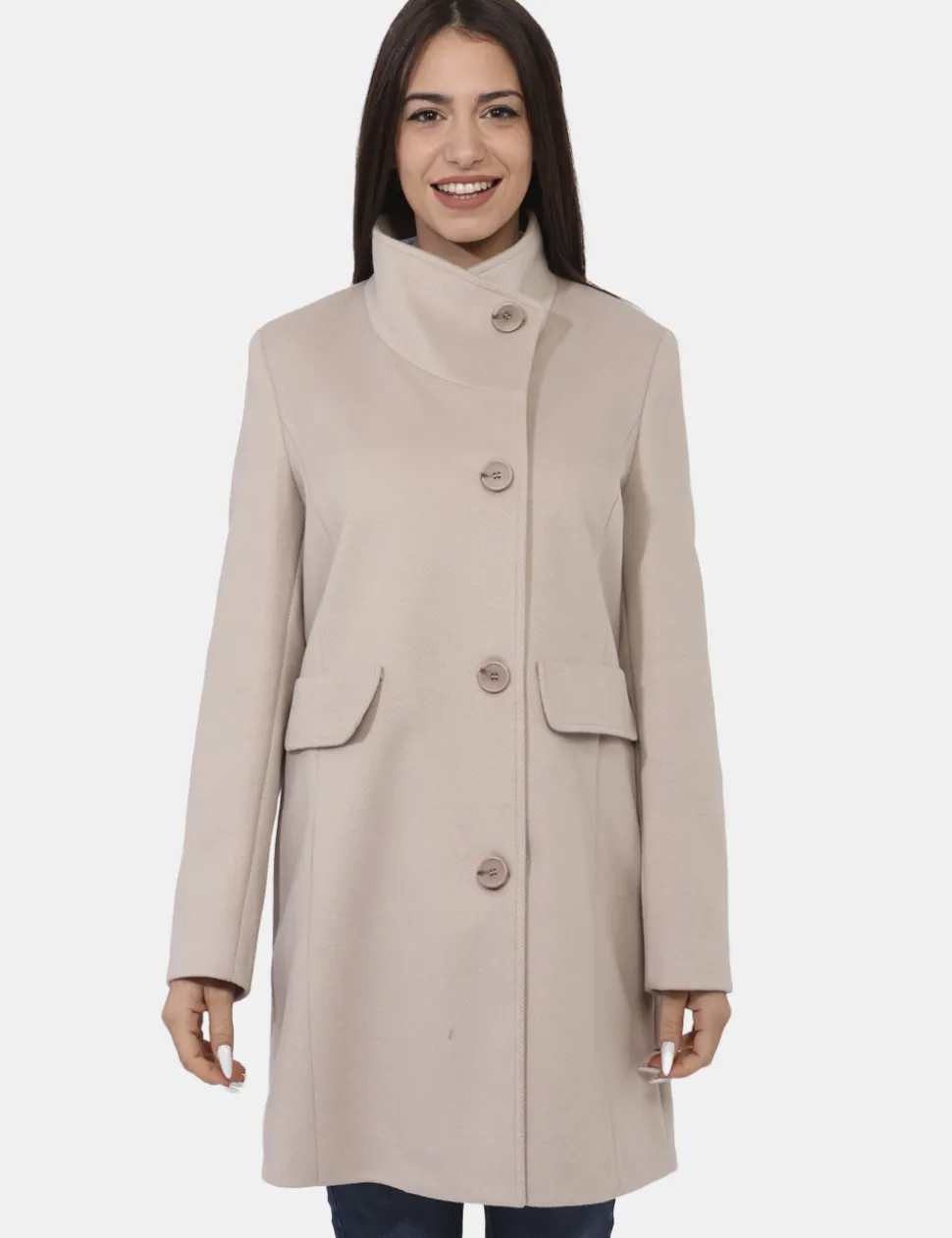 Cappotto Sandro Ferrone Beige
