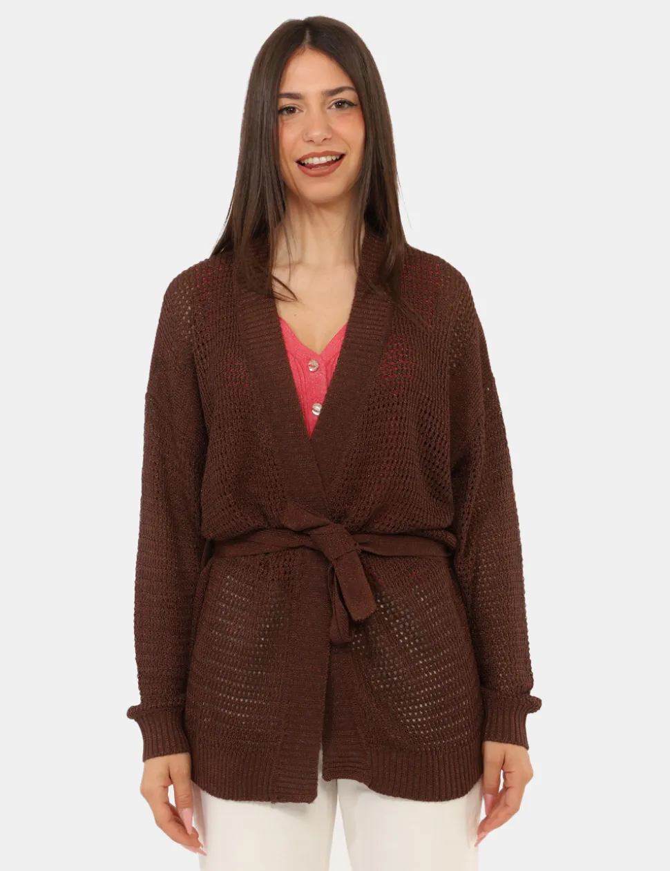 Cardigan Rue De Clerie Marrone