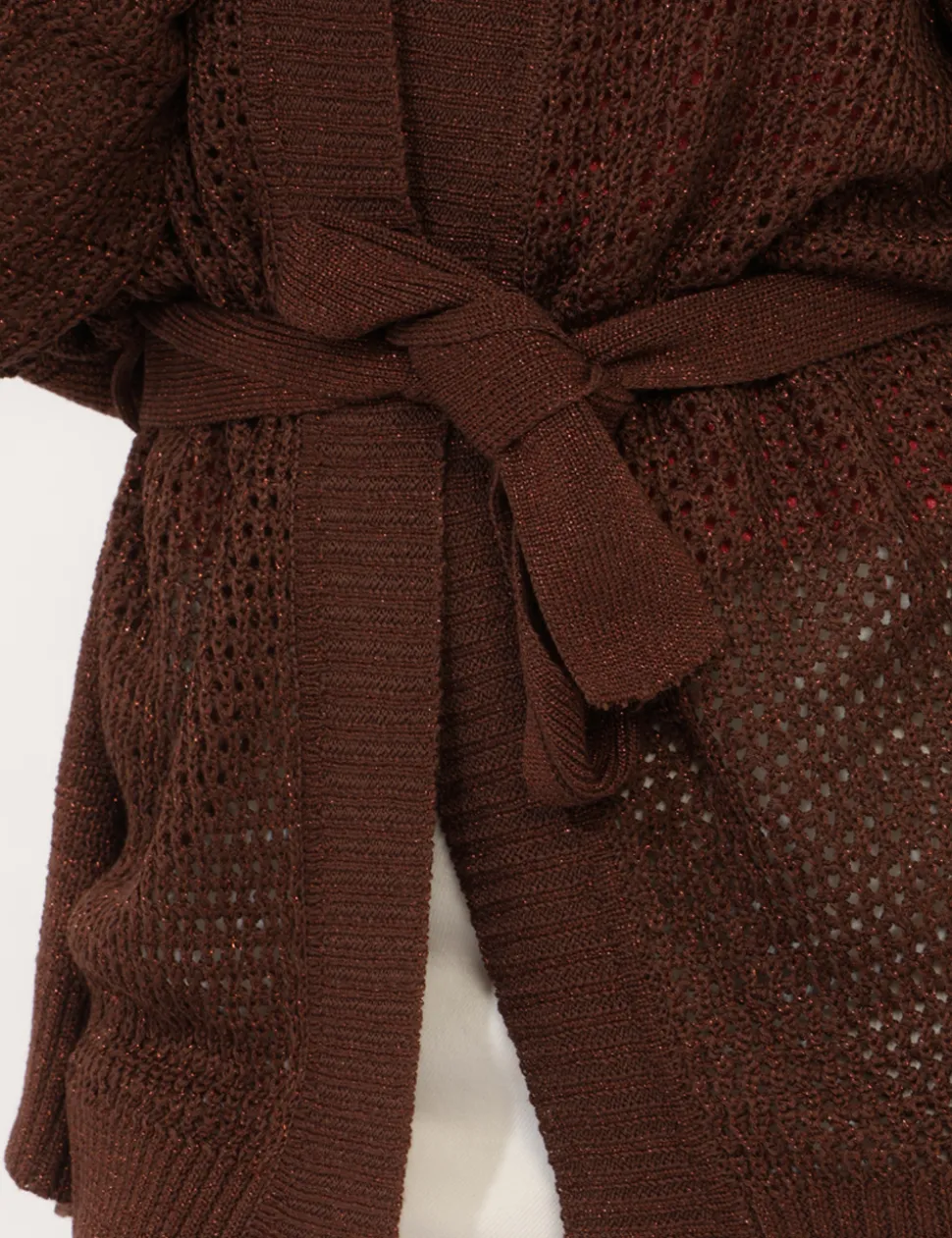 Cardigan Rue De Clerie Marrone