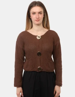 Cardigan Rue De Clerie Marrone