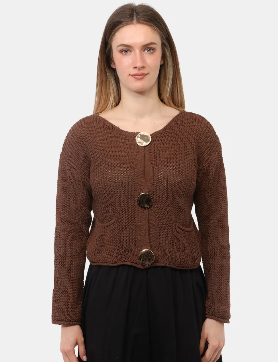 Cardigan Rue De Clerie Marrone