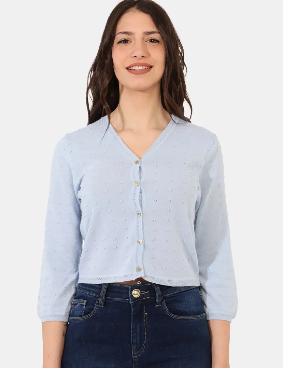 Cardigan Sandro Ferrone Azzurro