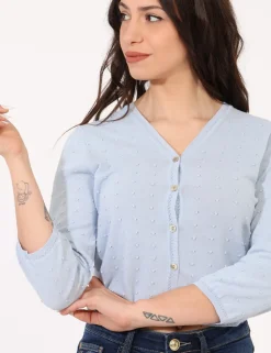 Cardigan Sandro Ferrone Azzurro