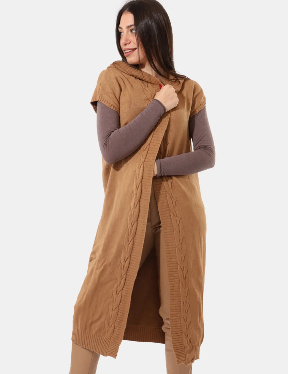 Cardigan Sandro Ferrone Beige