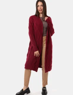 Cardigan Sandro Ferrone Bordeaux