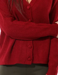 Cardigan Sandro Ferrone Bordeaux