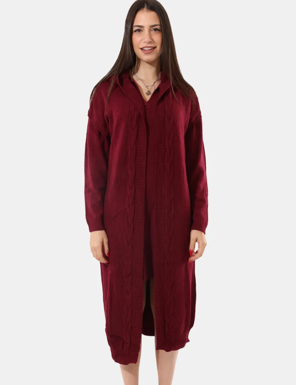 Cardigan Sandro Ferrone Bordeaux