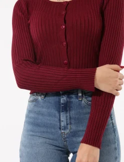 Cardigan Sandro Ferrone Bordeaux