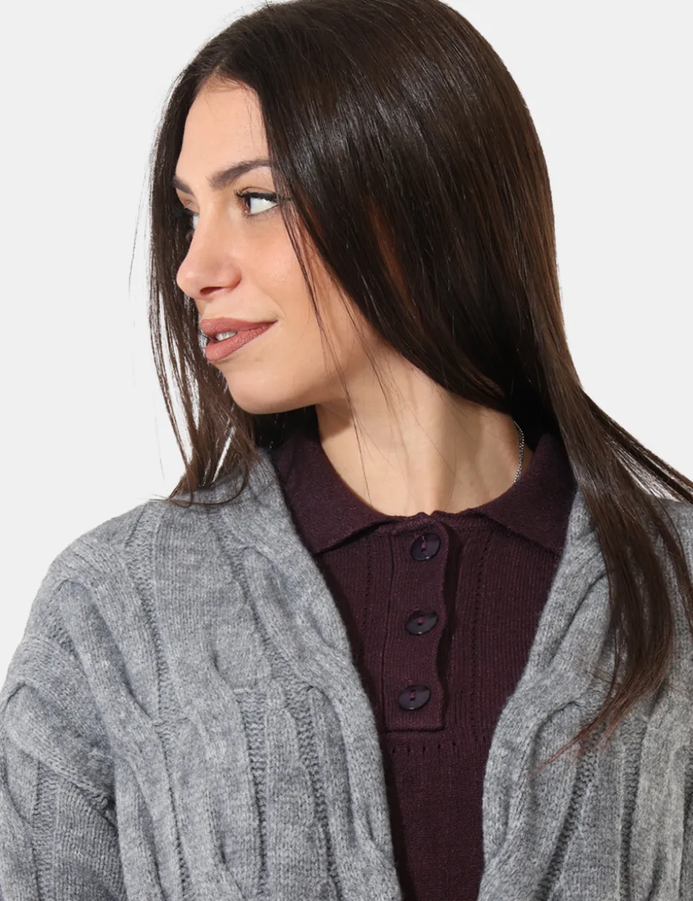 Cardigan Sandro Ferrone Grigio