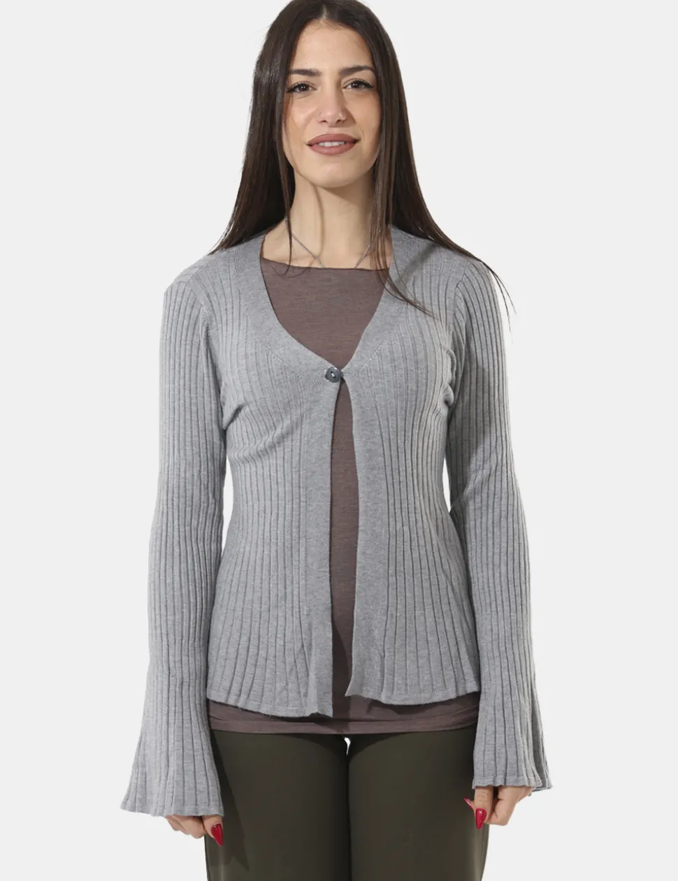 Cardigan Sandro Ferrone Grigio