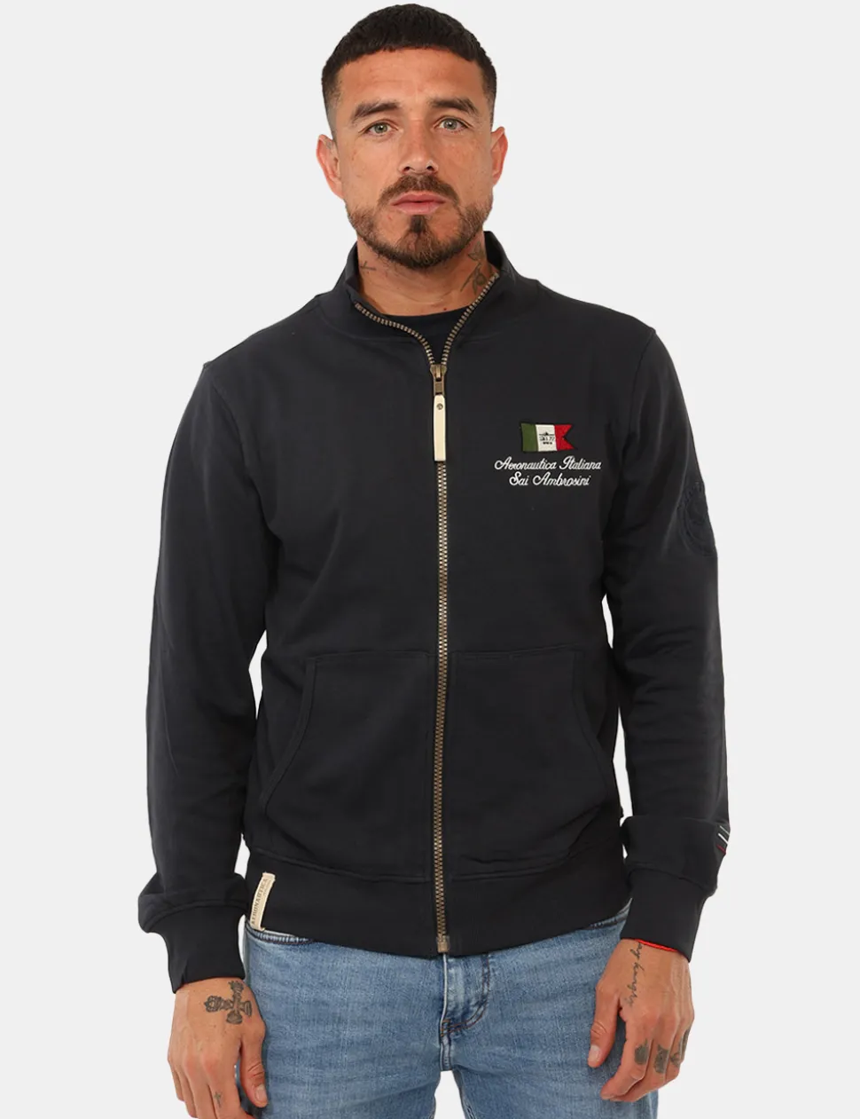 Felpa Aeronautica Italiana Blu