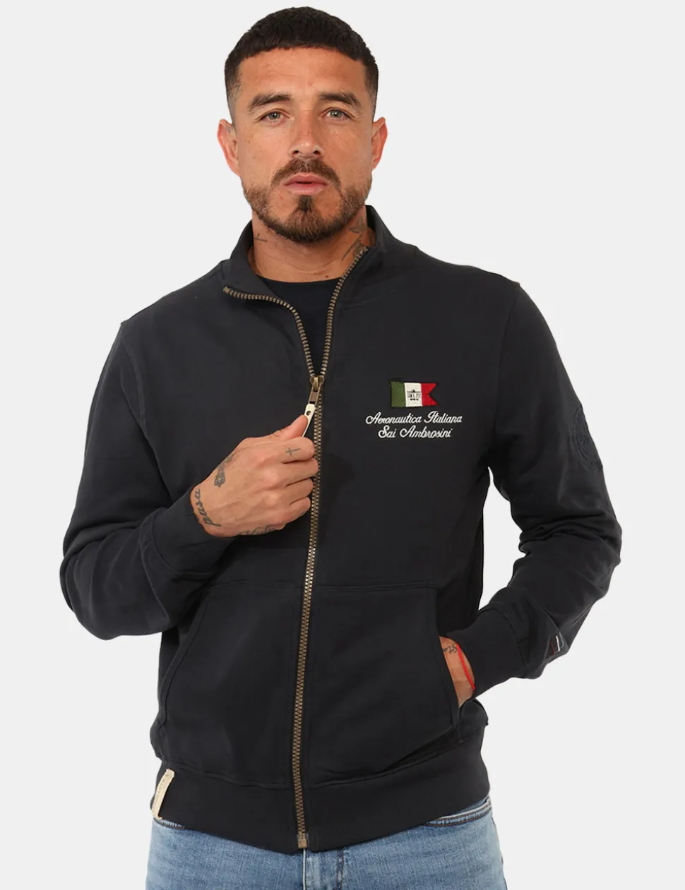Felpa Aeronautica Italiana Blu