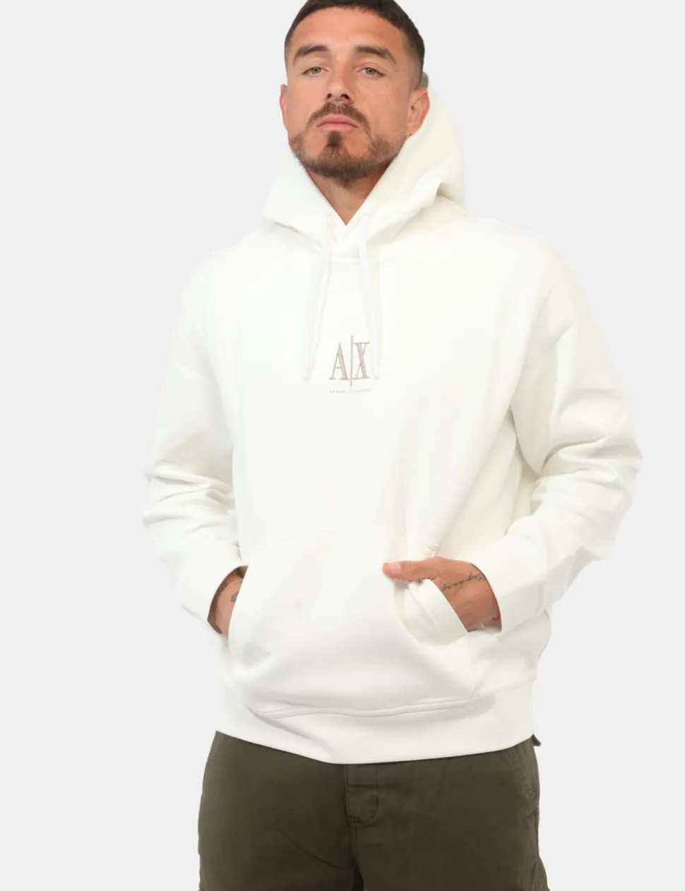 Felpa Armani Exchange Bianca