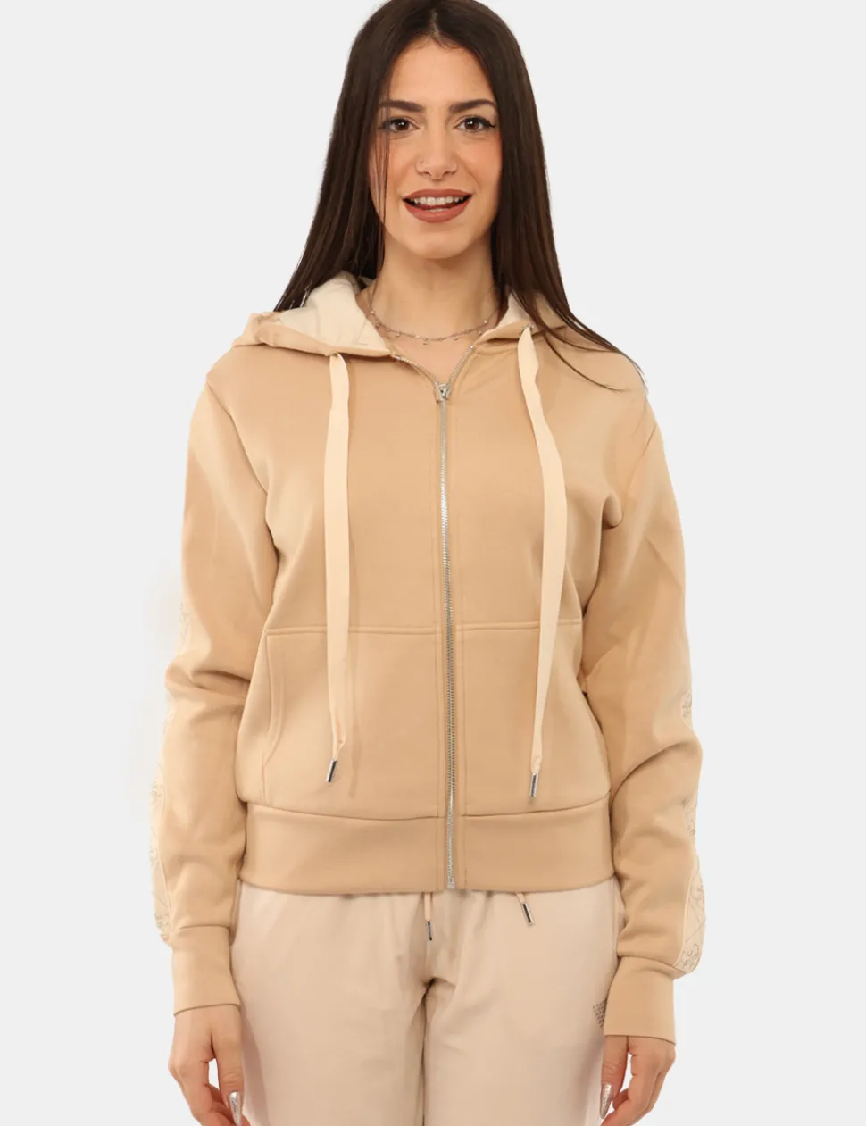 Felpa Guess Beige