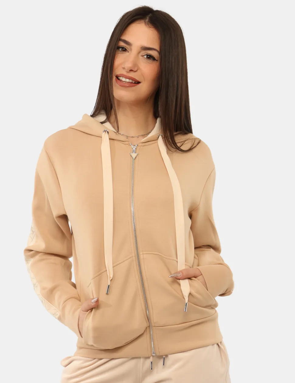 Felpa Guess Beige