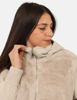 Giacca Materica Beige