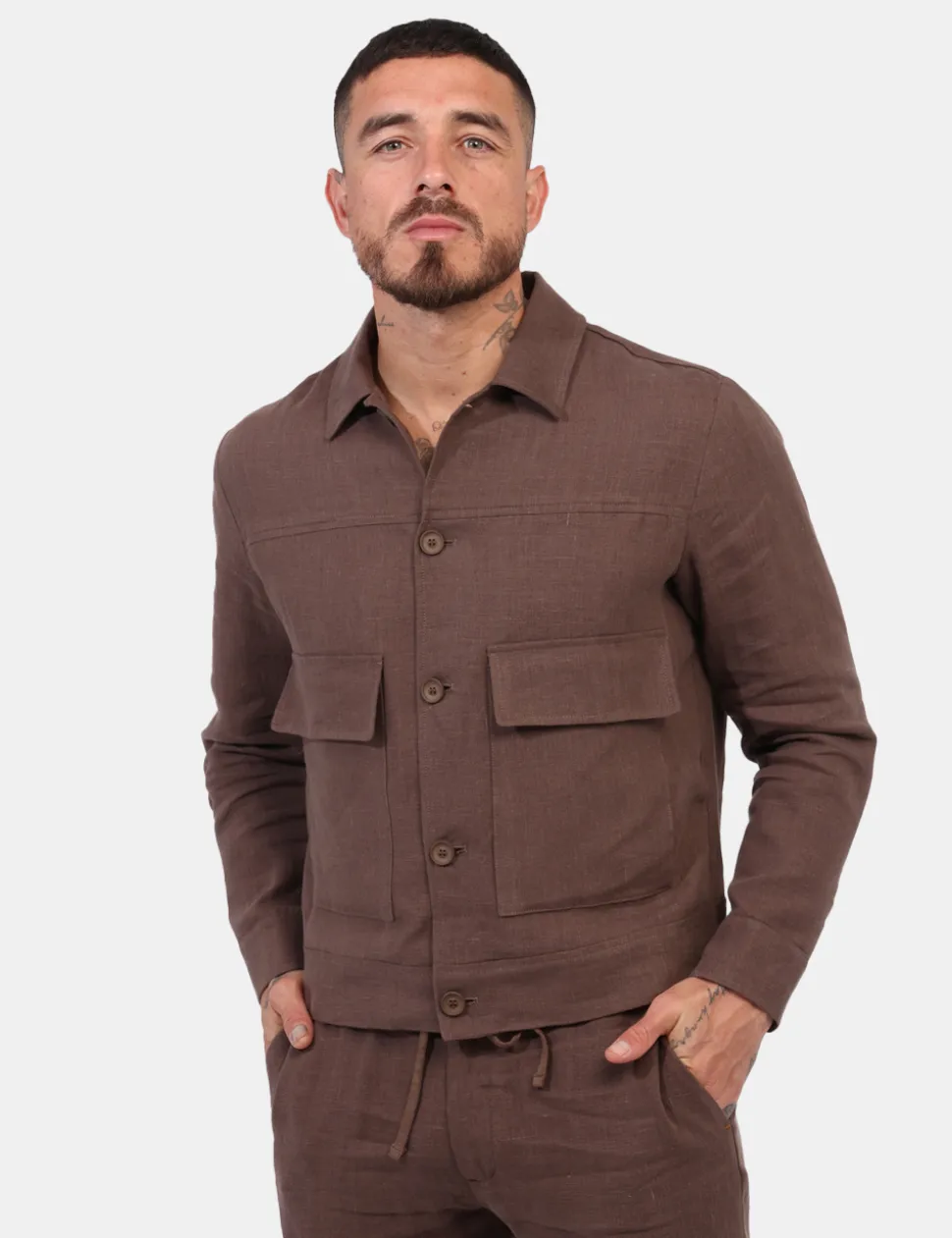 Giacca Prj22. Marrone