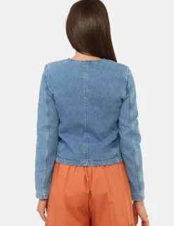 Giacca Twin Set Azzurra in denim