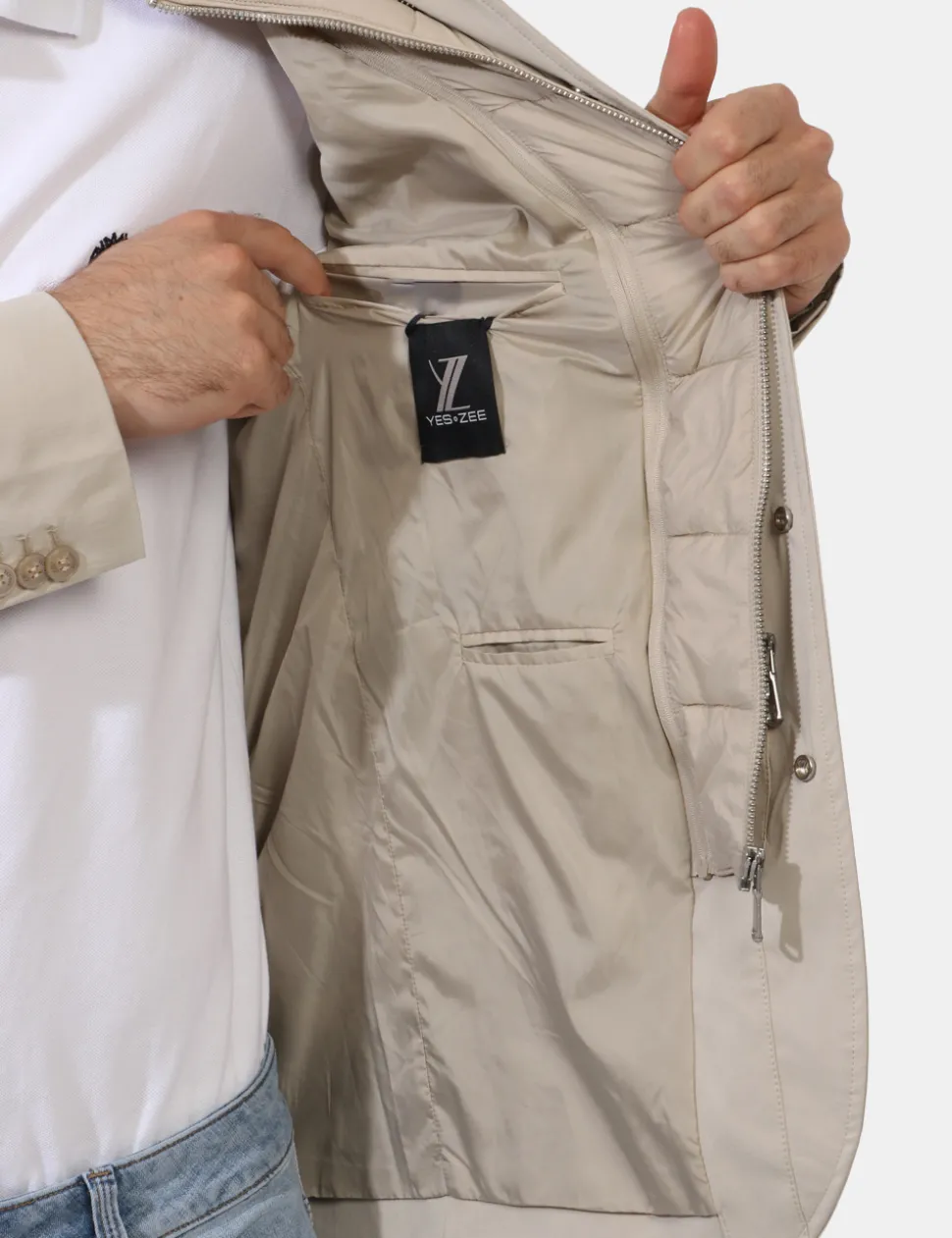 Giacca Yes Zee Beige