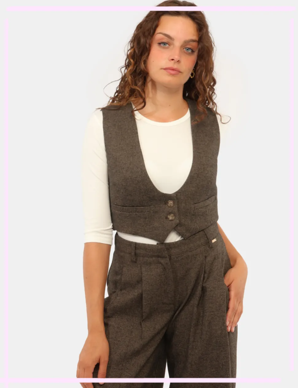 Gilet Fracomina Marrone tg.S