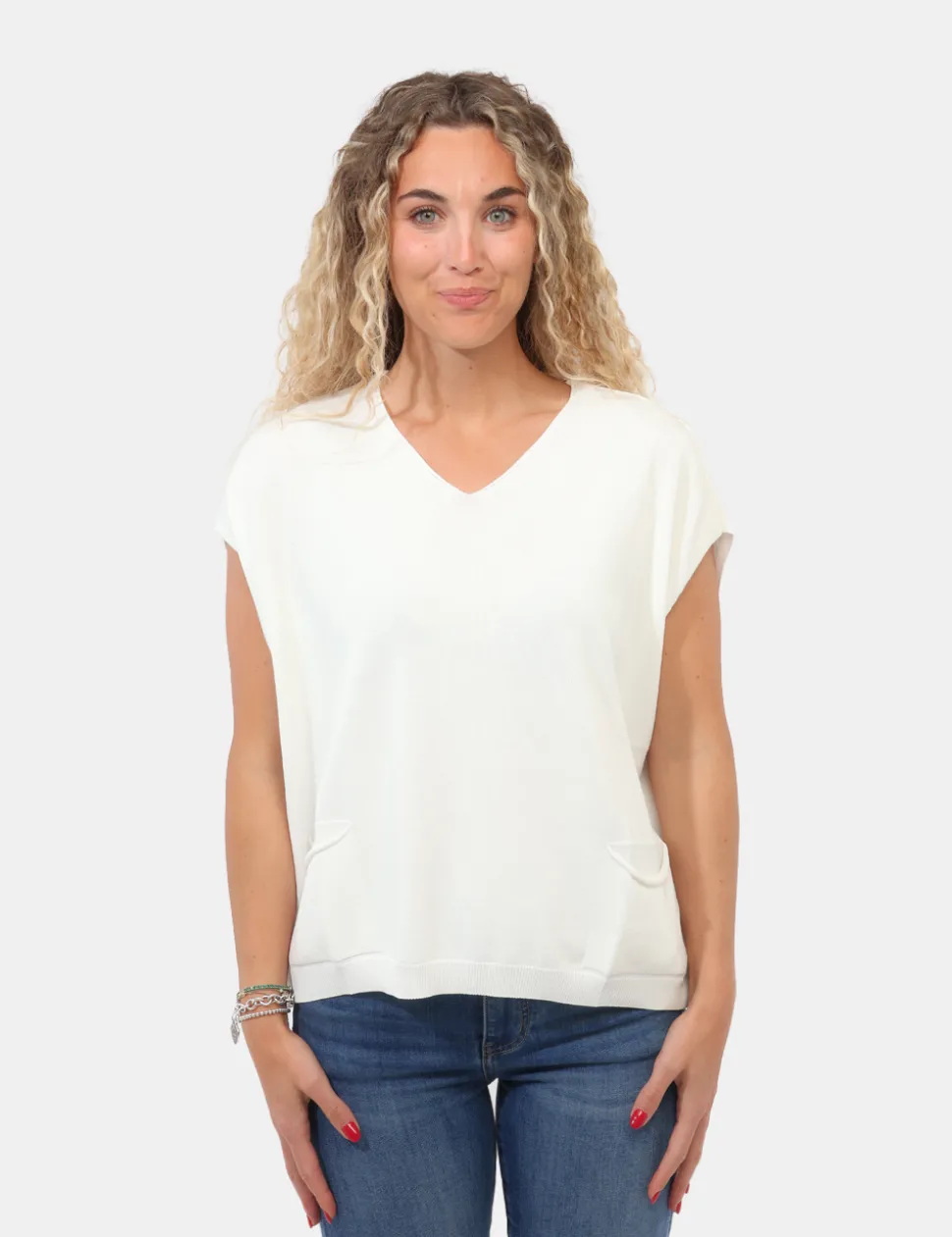 Gilet Materica Bianco