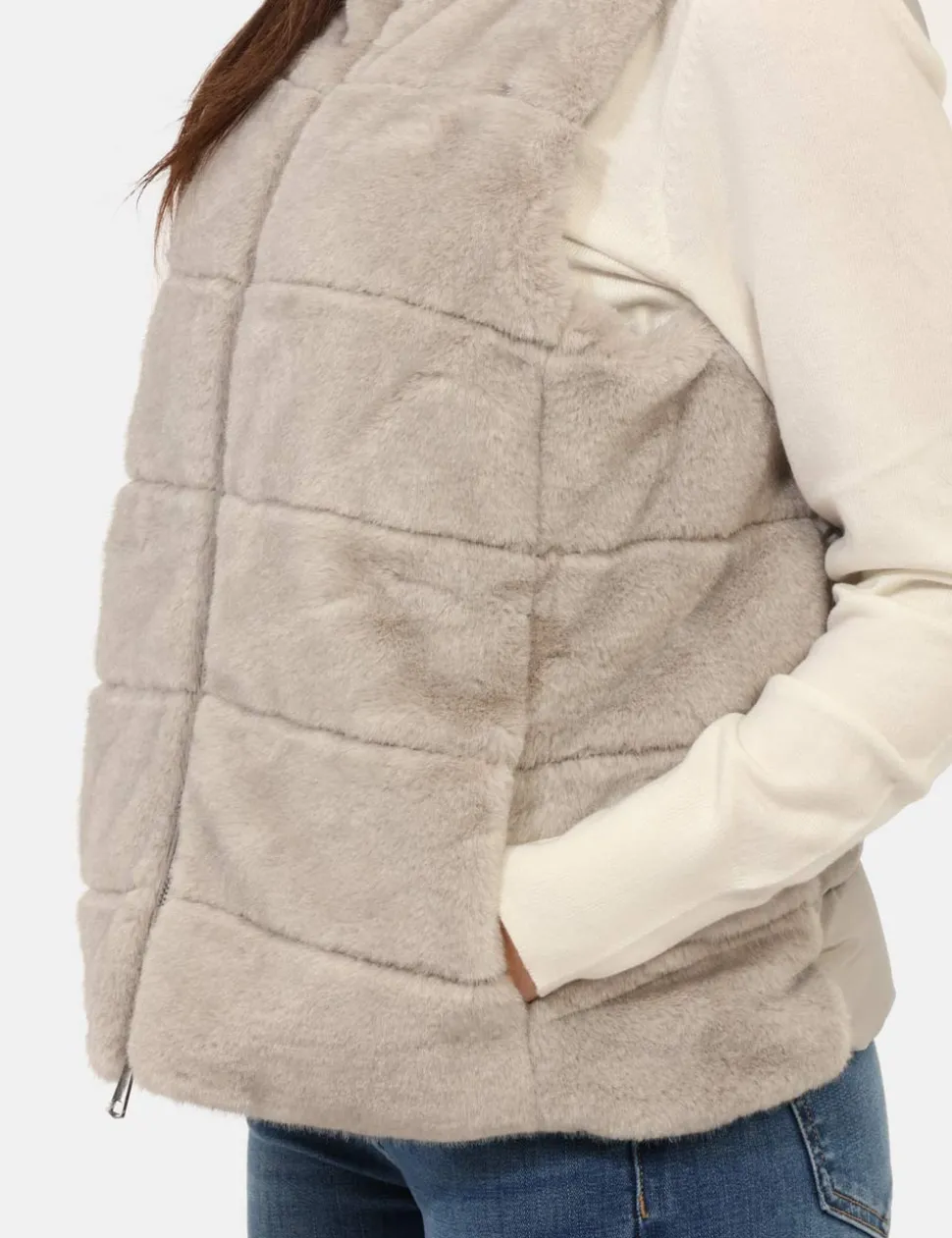 Gilet Materica Grigio