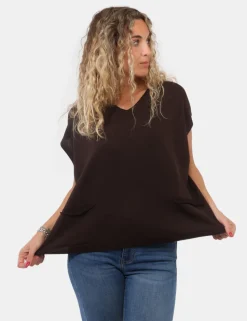 Gilet Materica Marrone