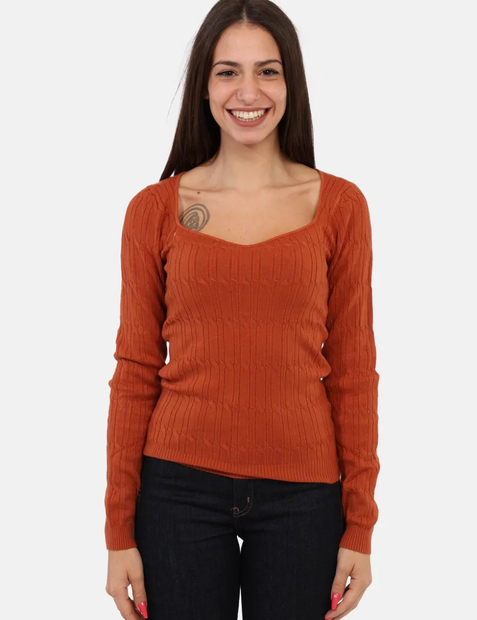 Maglia Materica Arancione
