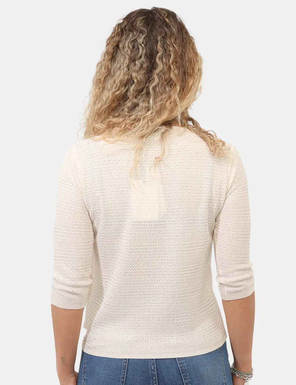 Maglia Materica Beige