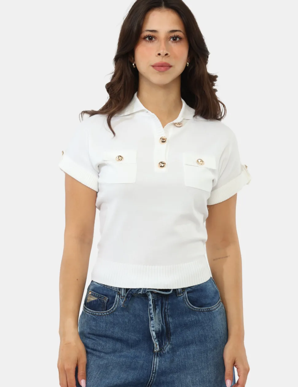 Maglia Materica Bianca