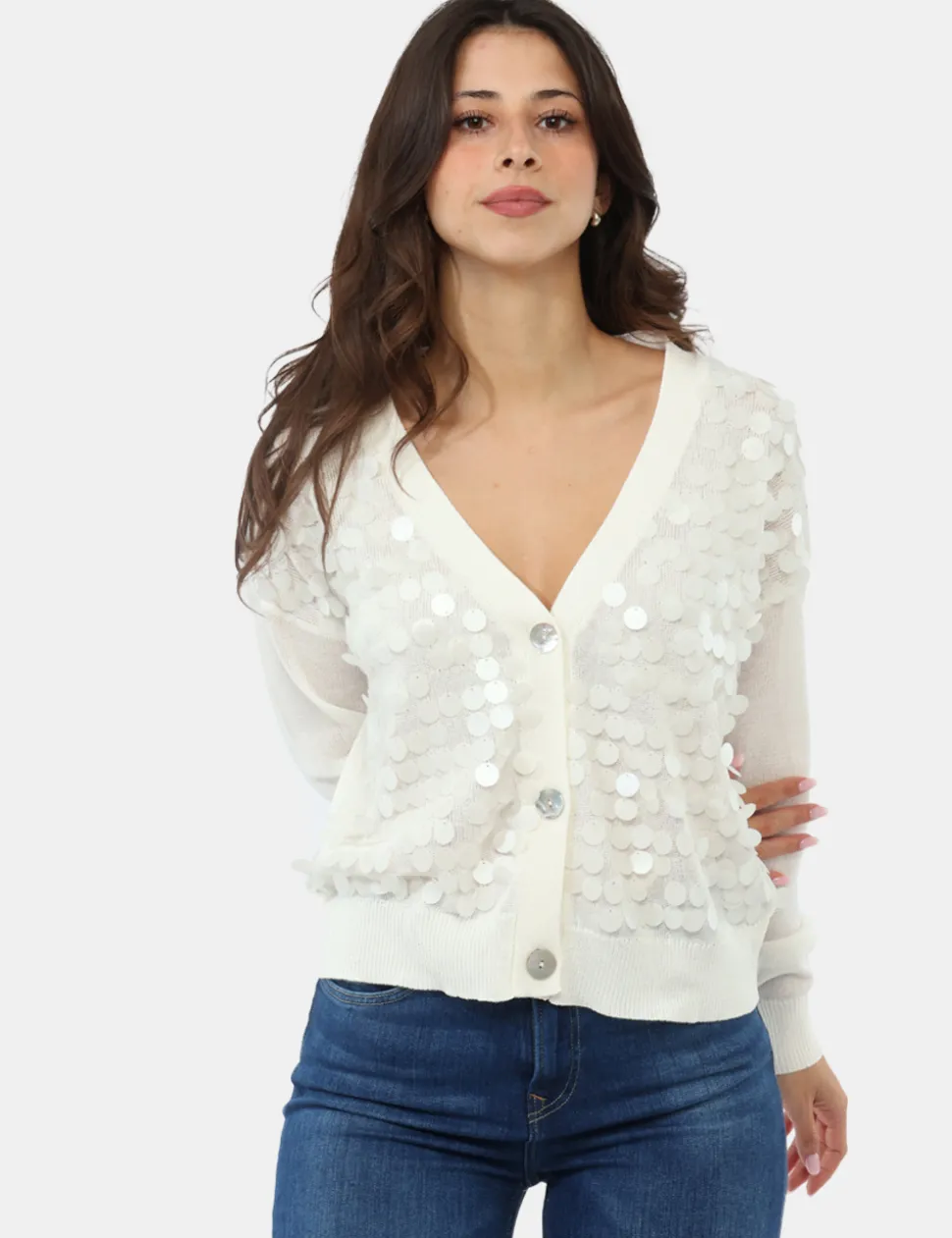 Maglia Materica Bianca