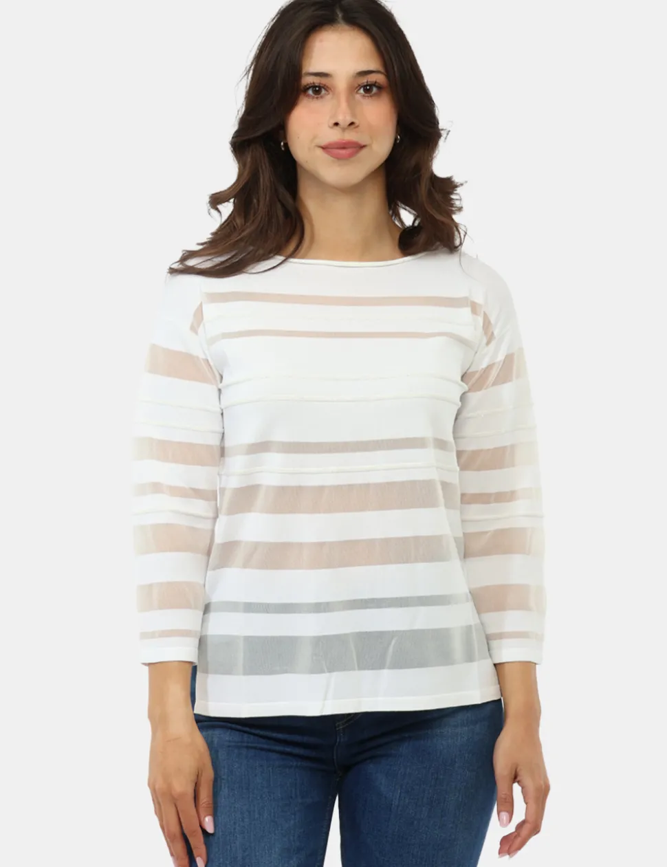 Maglia Materica Bianca
