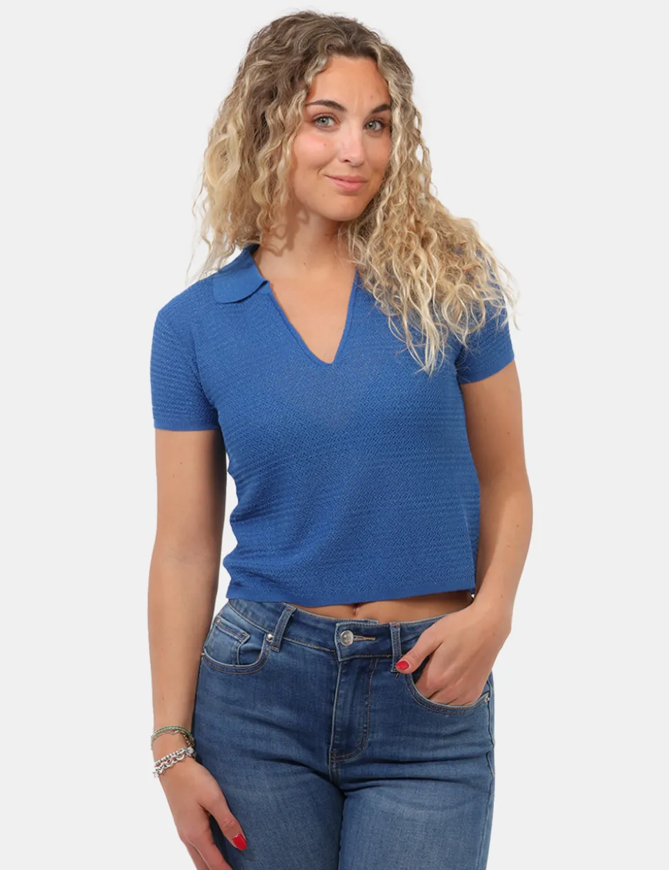 Maglia Materica Blu