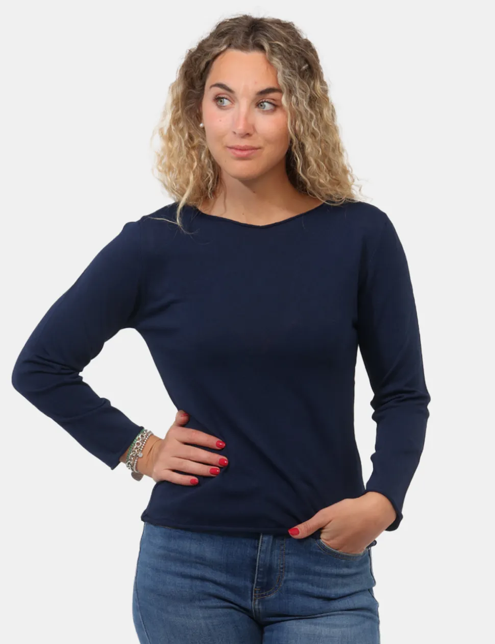 Maglia Materica Blu