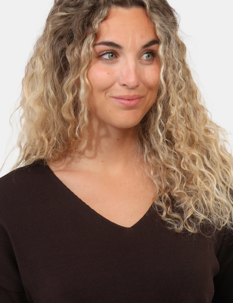 Maglia Materica Marrone