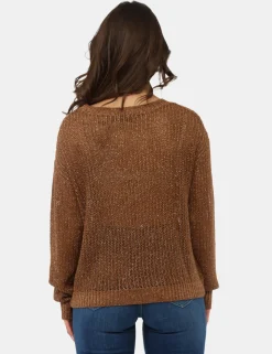 Maglia Materica Marrone