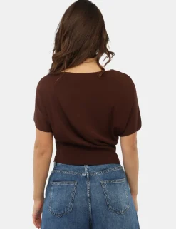 Maglia Materica Marrone