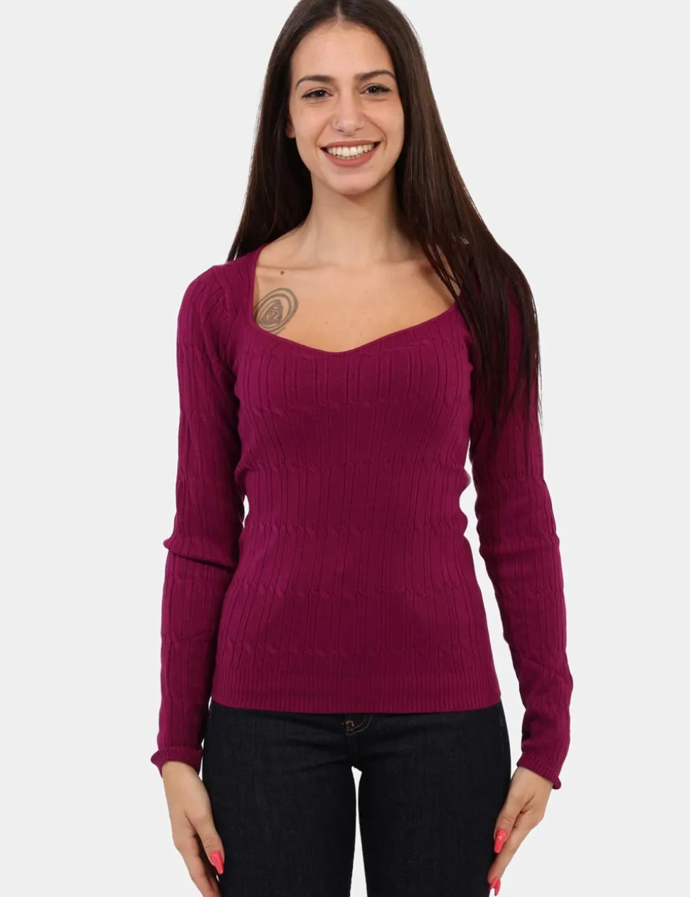 Maglia Materica Viola