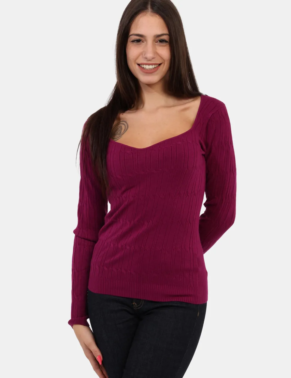 Maglia Materica Viola