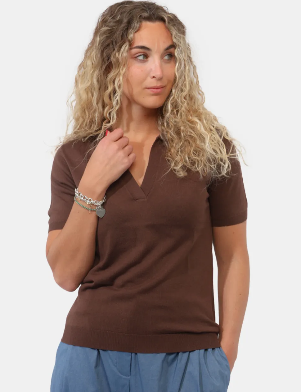 Maglia Rue De Clerie Marrone