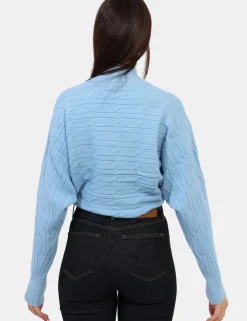 Maglione Materica Azzurro