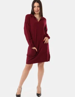 Maxi pull Sandro Ferrone Bordeaux