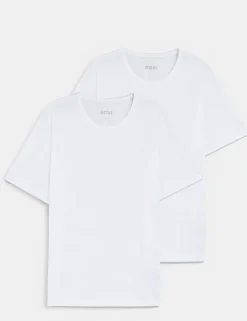Pack 2 T-shirt Boss Bianche