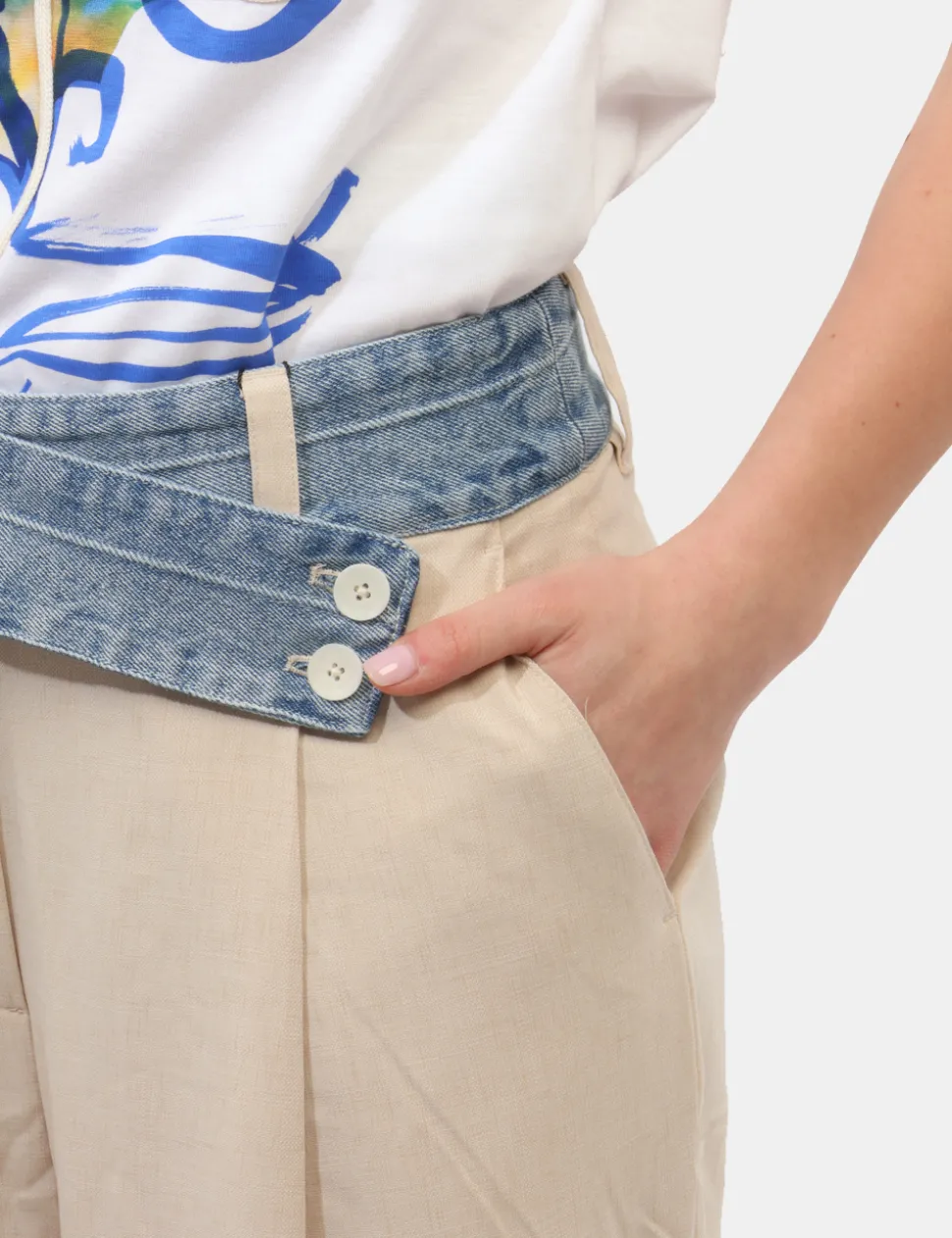 Pantalone Desigual Beige