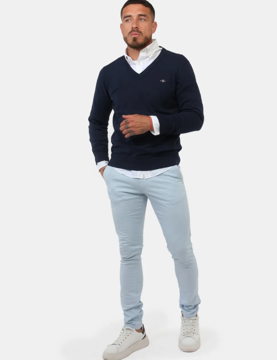 Pantalone Gant Azzurro